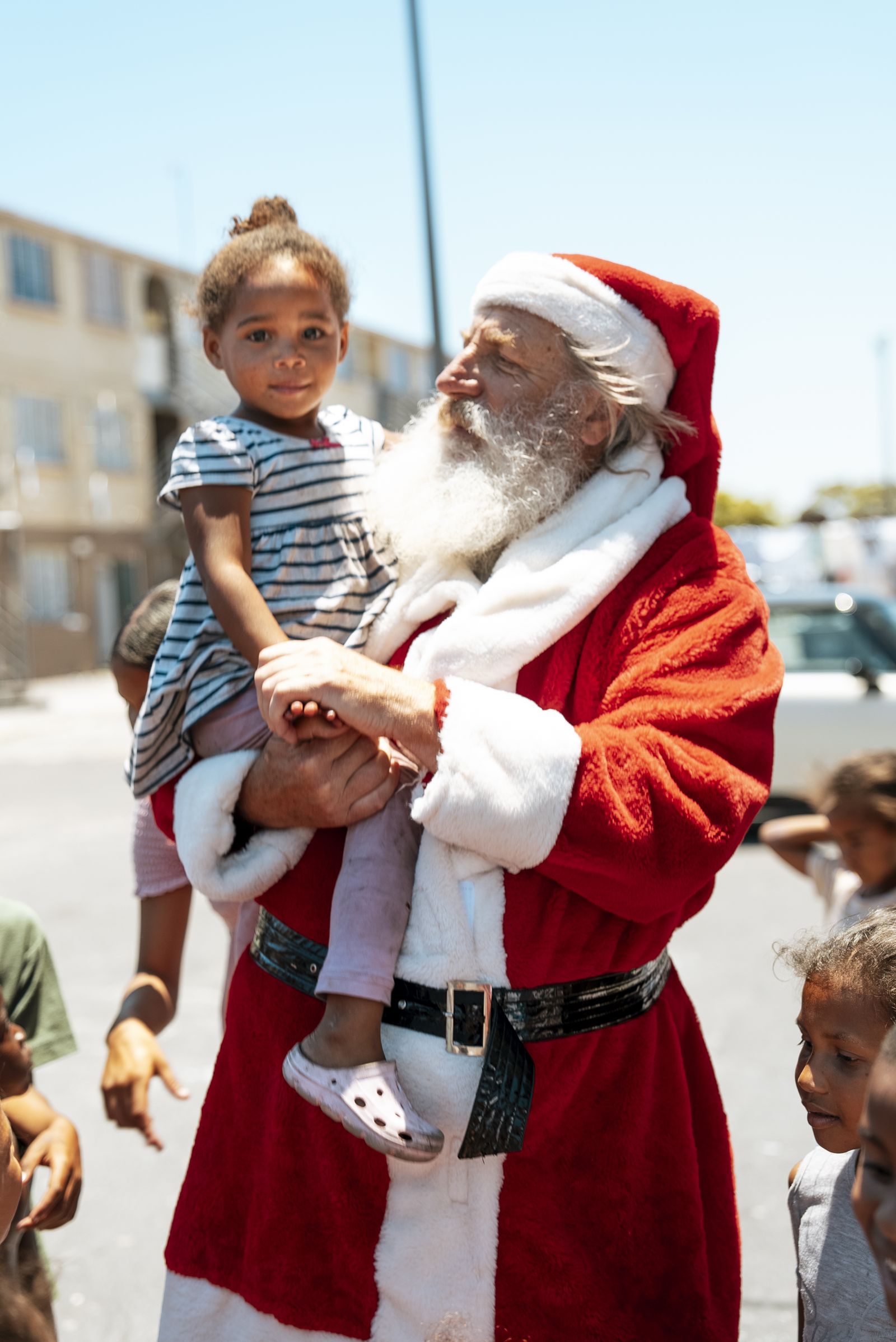 Christmas event with the children of Hanover Park